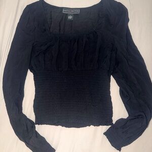 Black Long Sleeve Top